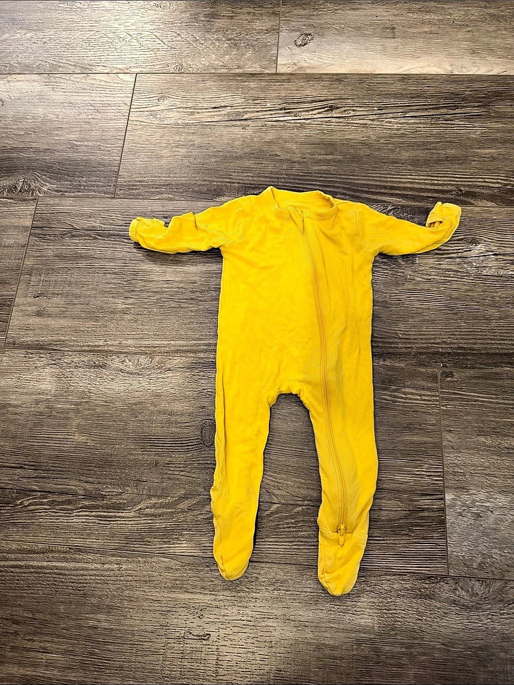 Kyte Baby Zippered Footie Yellow Baby 0-3M
